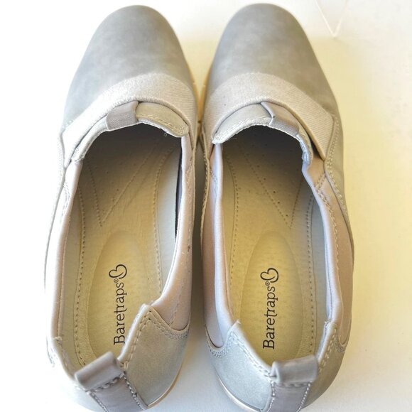 Baretraps slip on wedge shoes Gray Slip on Women Shoes Size 9.5 - Picture 6 of 9